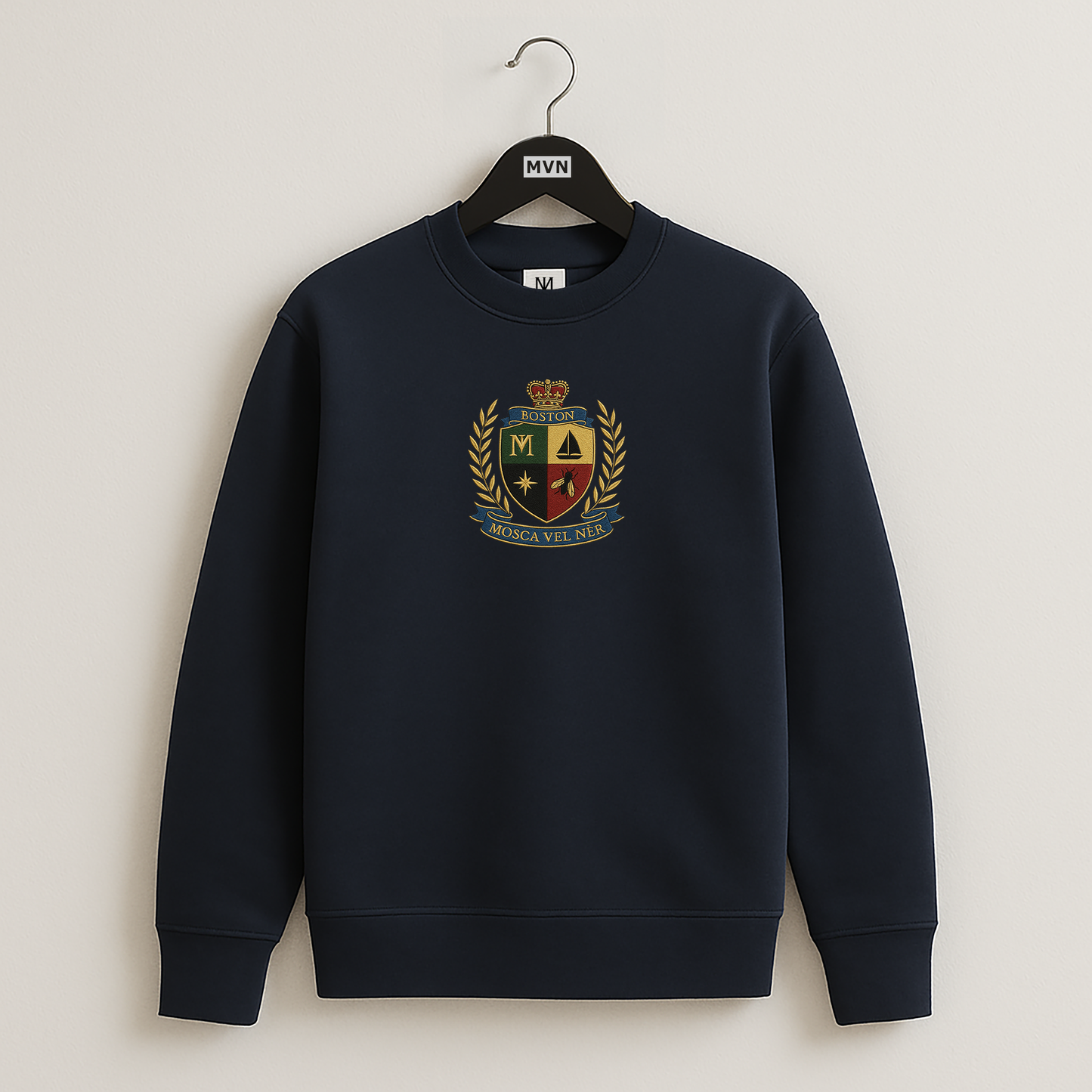 Mens Crest Crew