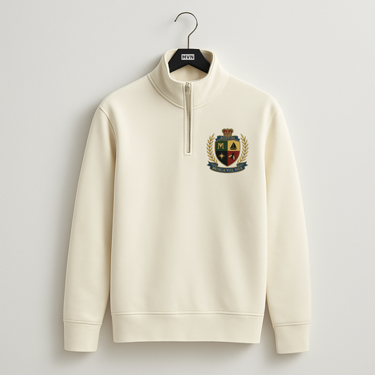 Mens Crest Quarter Zip