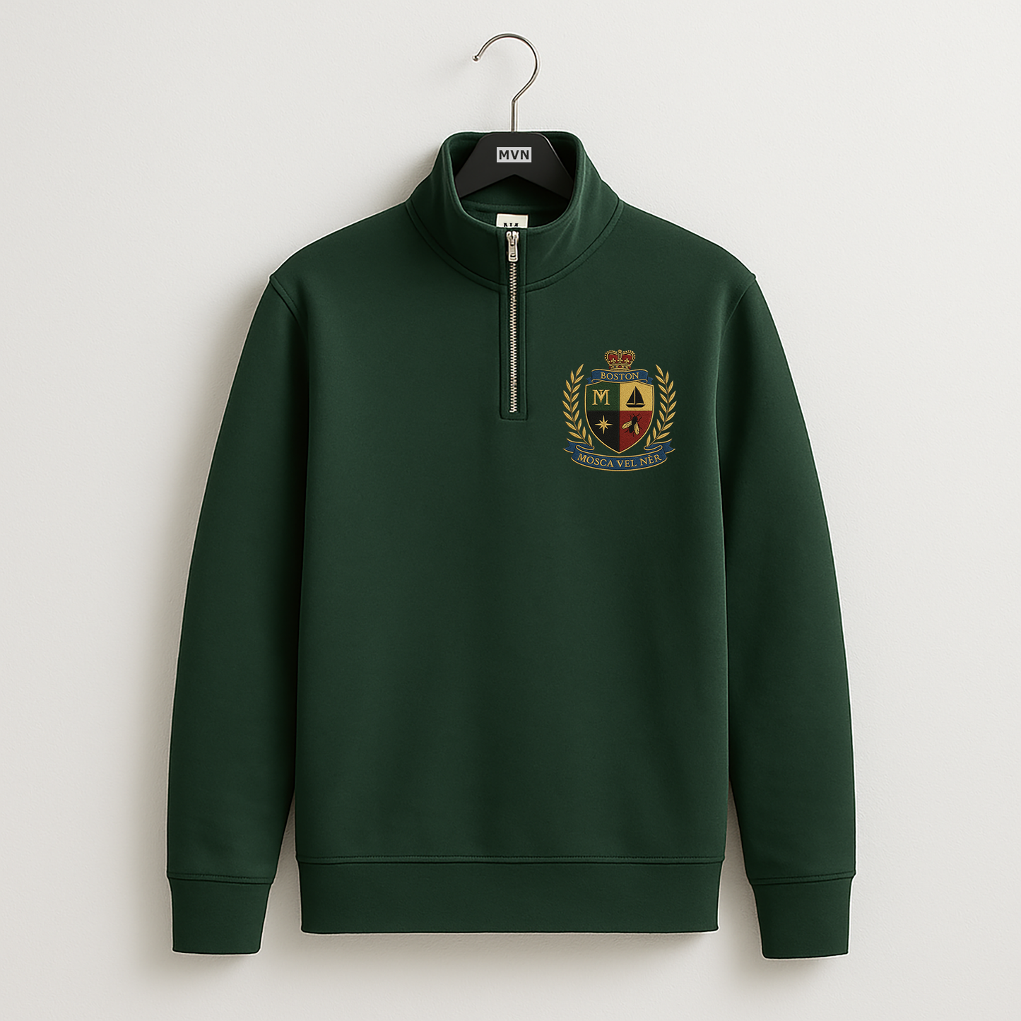 Mens Crest Quarter Zip