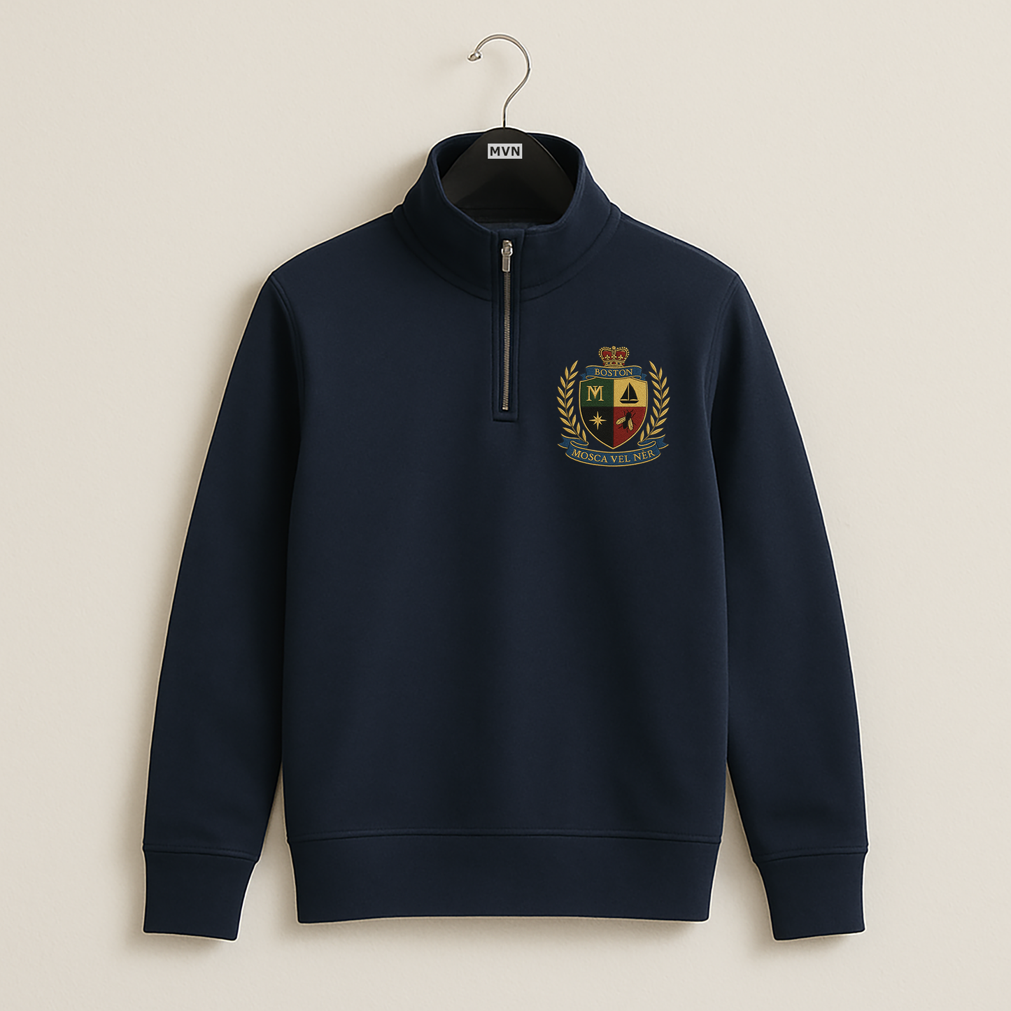 Mens Crest Quarter Zip