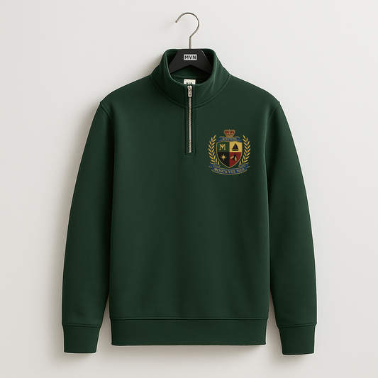 Mens Crest Quarter Zip